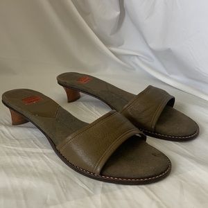 GOFFREDO FANTINI  Leather Mule Sandals